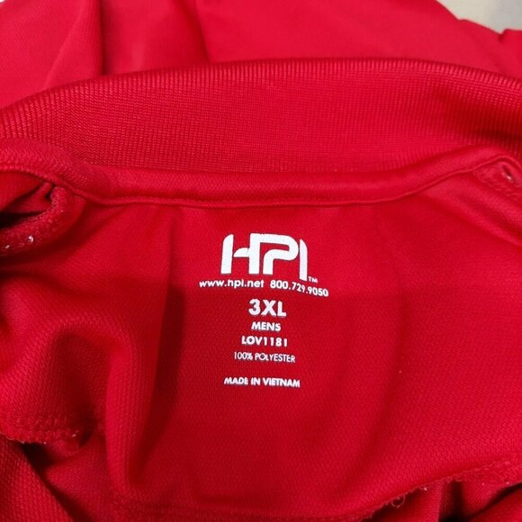 Loves Mens Employee Polo Uniform Shirt Size 3XL Red Embroidered Gas Station - Picture 7 of 7